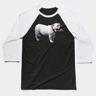 Bulldog Side View Baseball T-Shirt